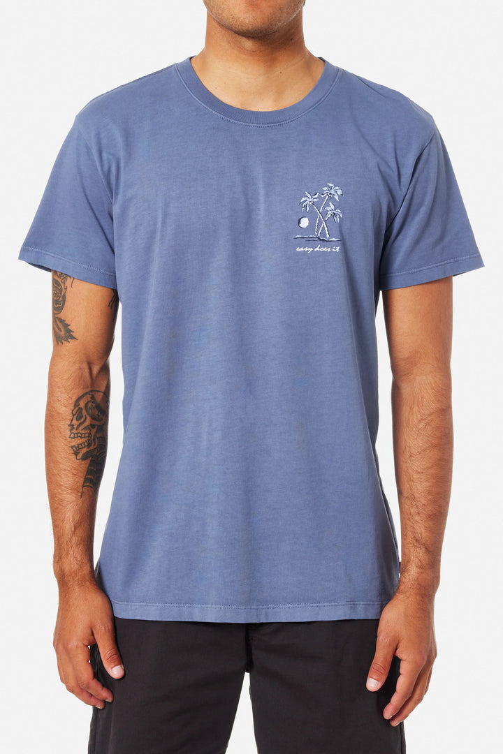 Katin Aruba Tee: Blue Pigment Dye