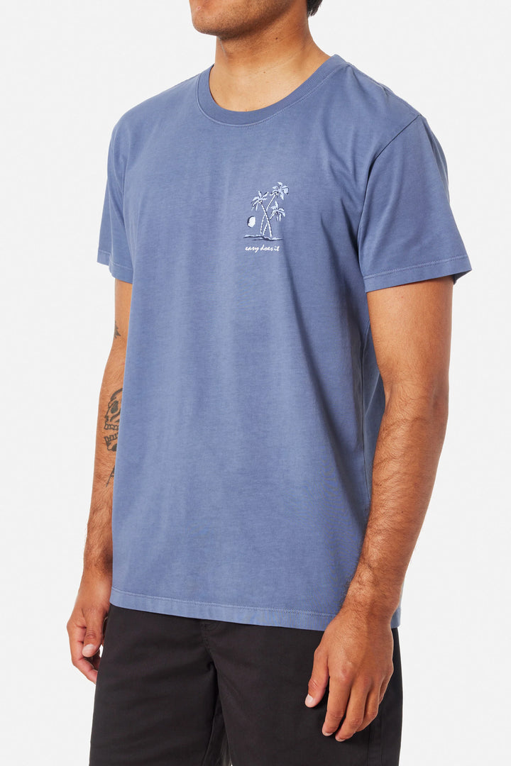 Katin Aruba Tee: Blue Pigment Dye