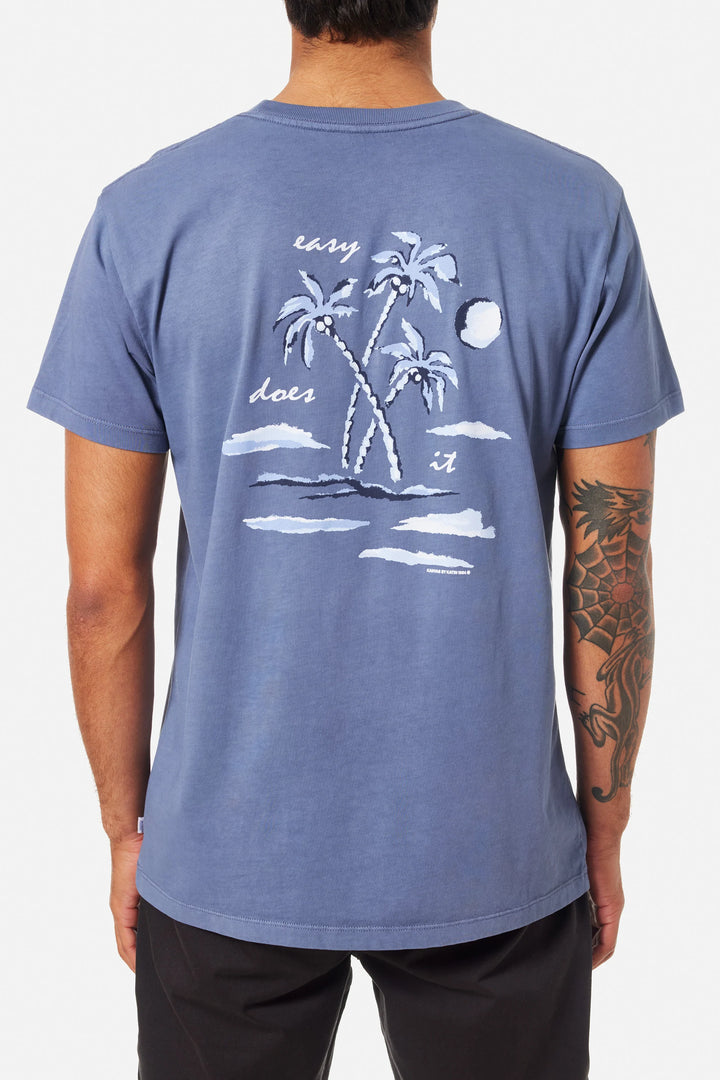 Katin Aruba Tee: Blue Pigment Dye