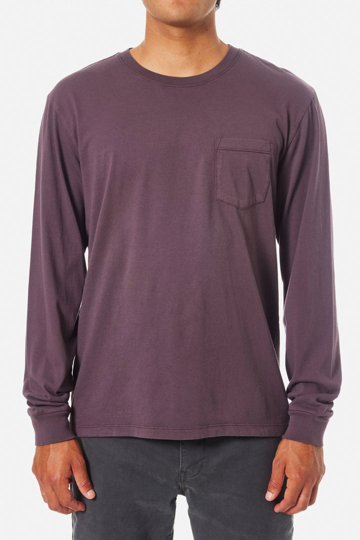 Katin Base Long Sleeve Tee: Dark Auralite