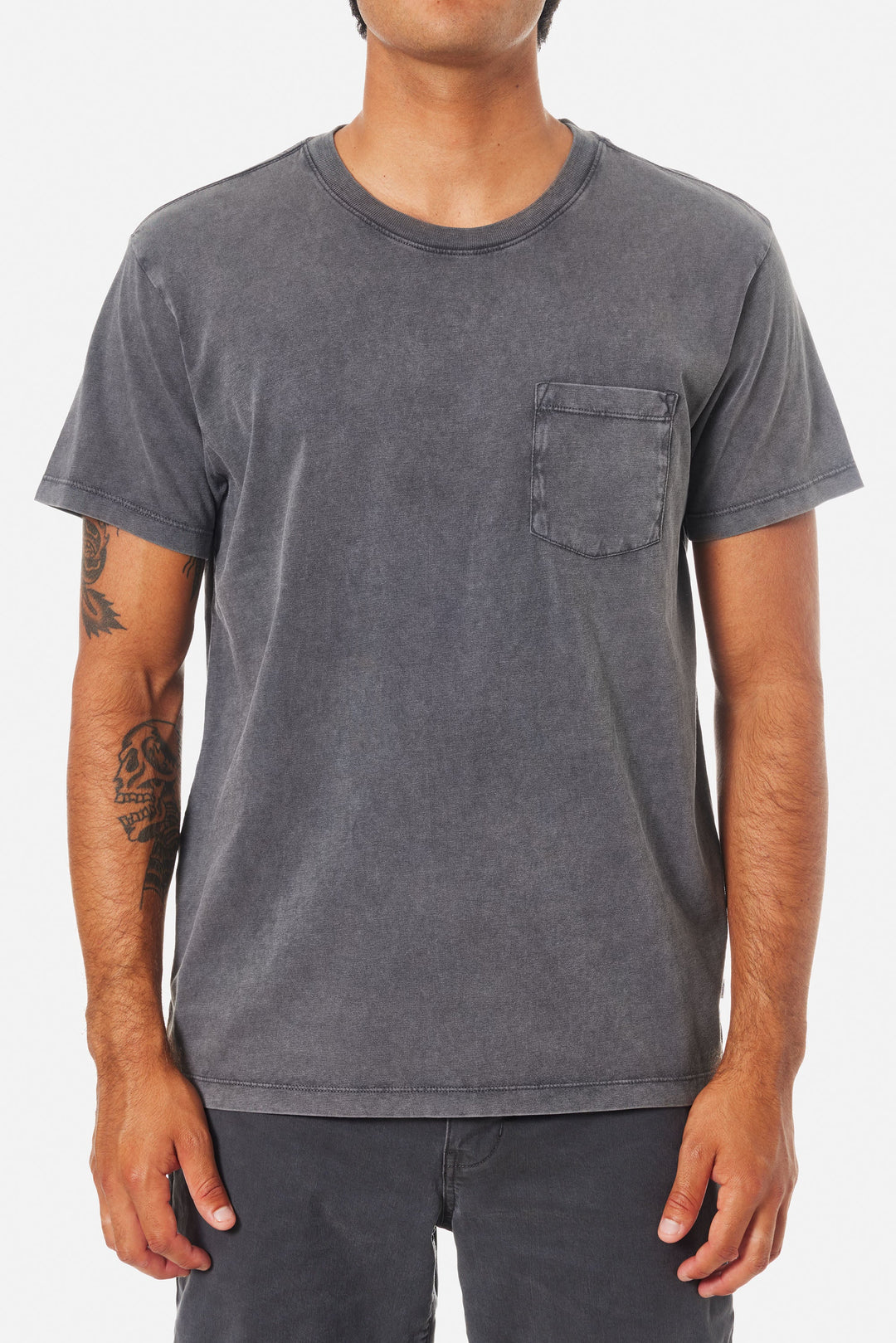 Katin Base Tee: Black Sand Wash