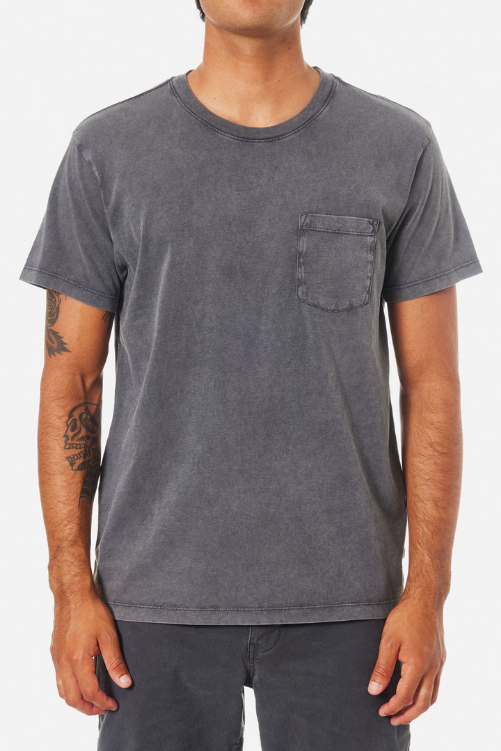 Katin Base Tee: Black Sand Wash