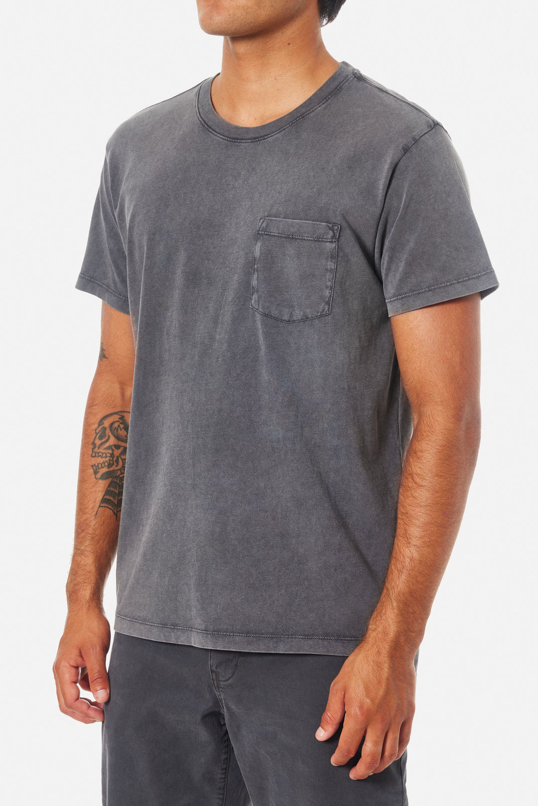 Katin Base Tee: Black Sand Wash