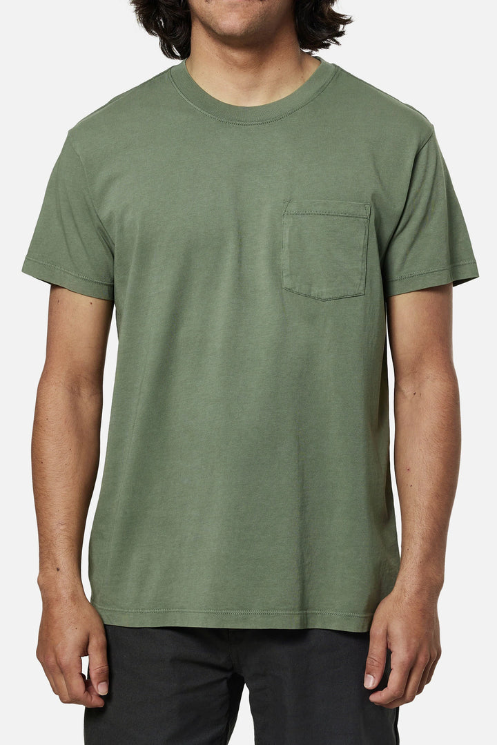 Katin Base Tee: Olive Sand Wash