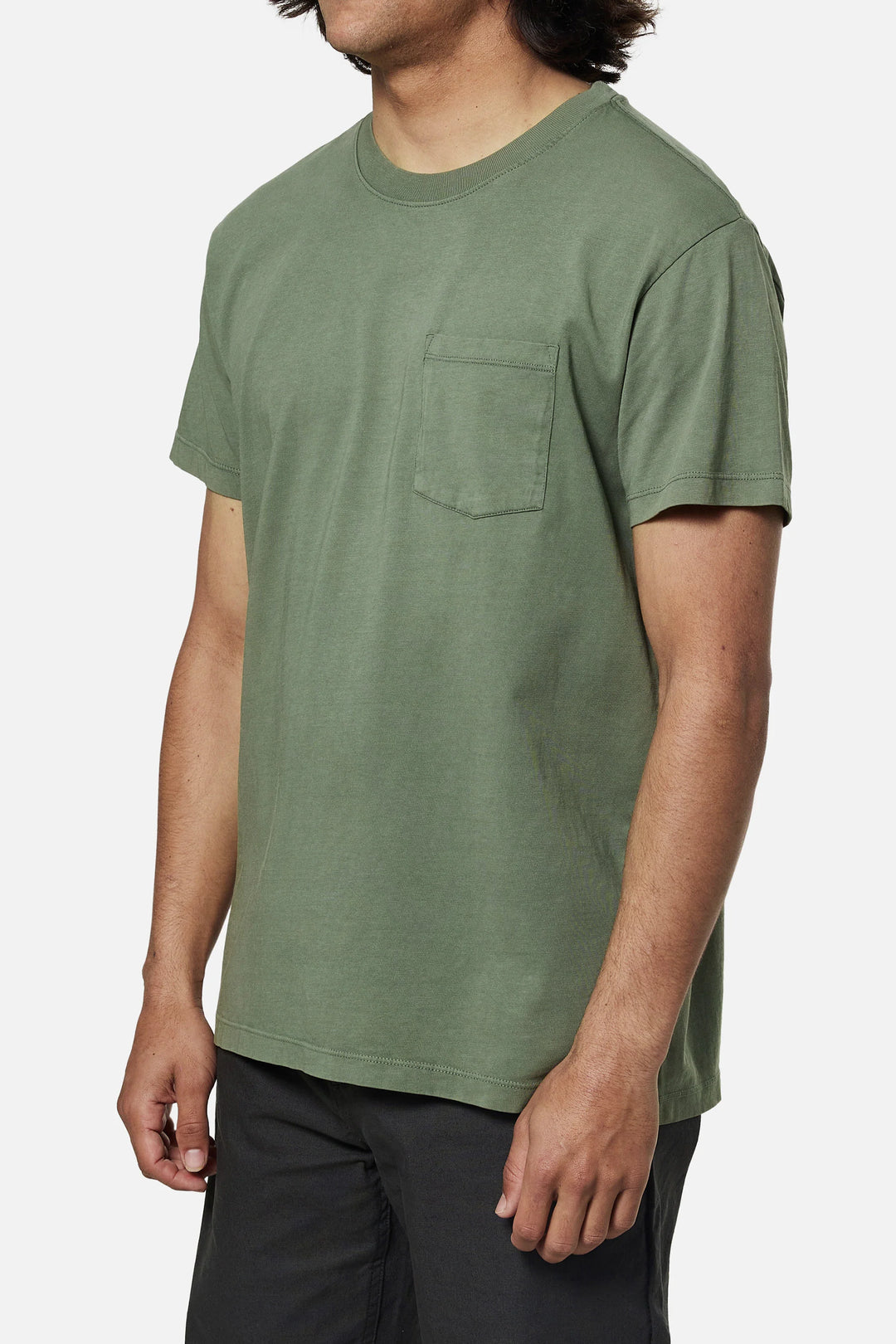 Katin Base Tee: Olive Sand Wash