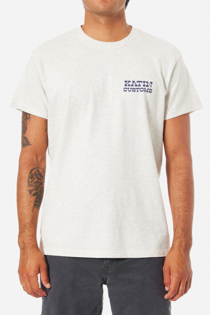 Katin Drainer Tee: Heather Gray