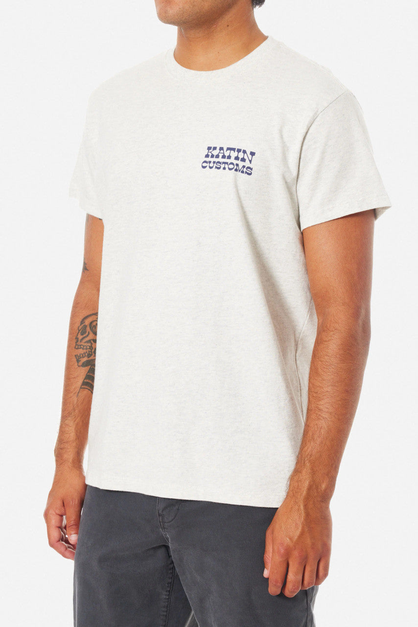 Katin Drainer Tee: Heather Gray