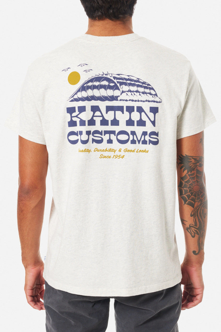 Katin Drainer Tee: Heather Gray