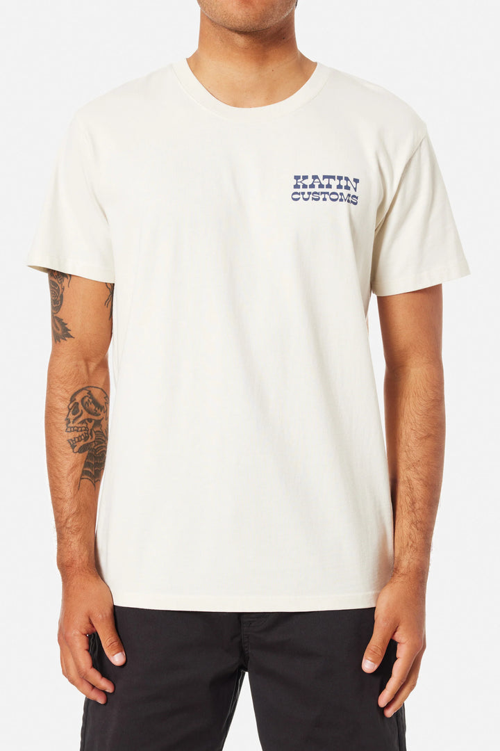 Katin Drainer Tee: Vintage White