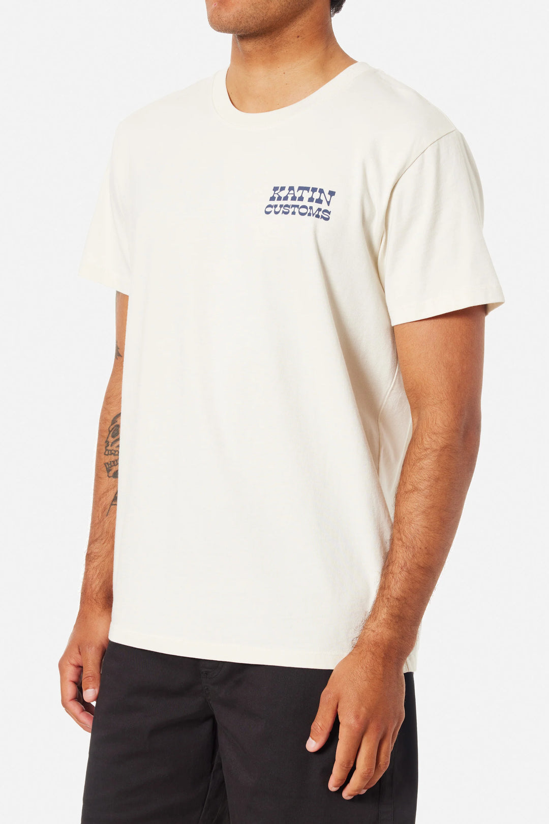 Katin Drainer Tee: Vintage White