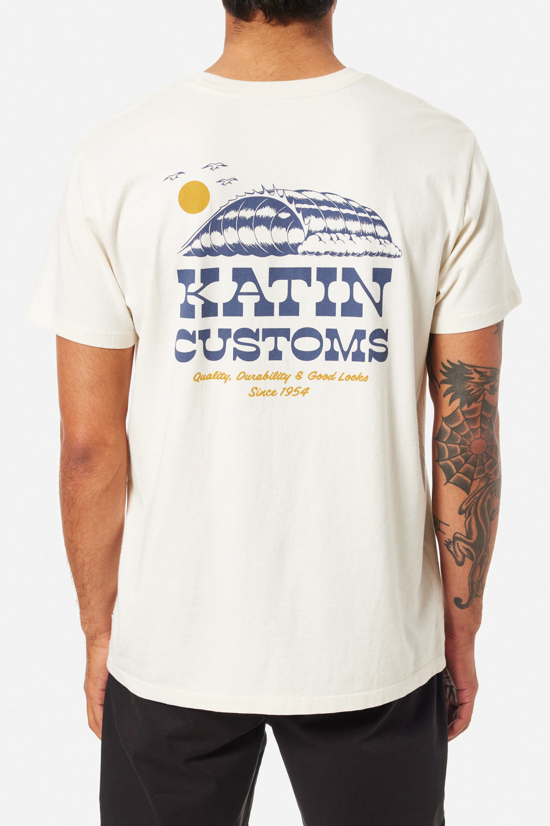 Katin Drainer Tee: Vintage White