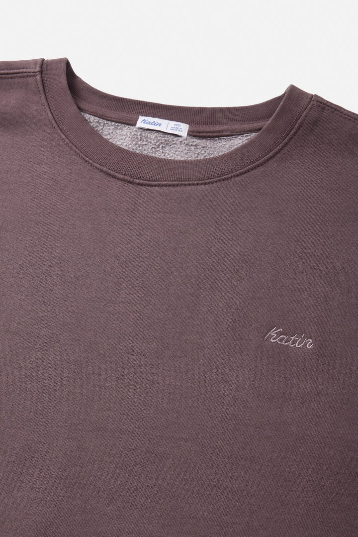 Katin Embroidered Crewneck: Dark Auralite