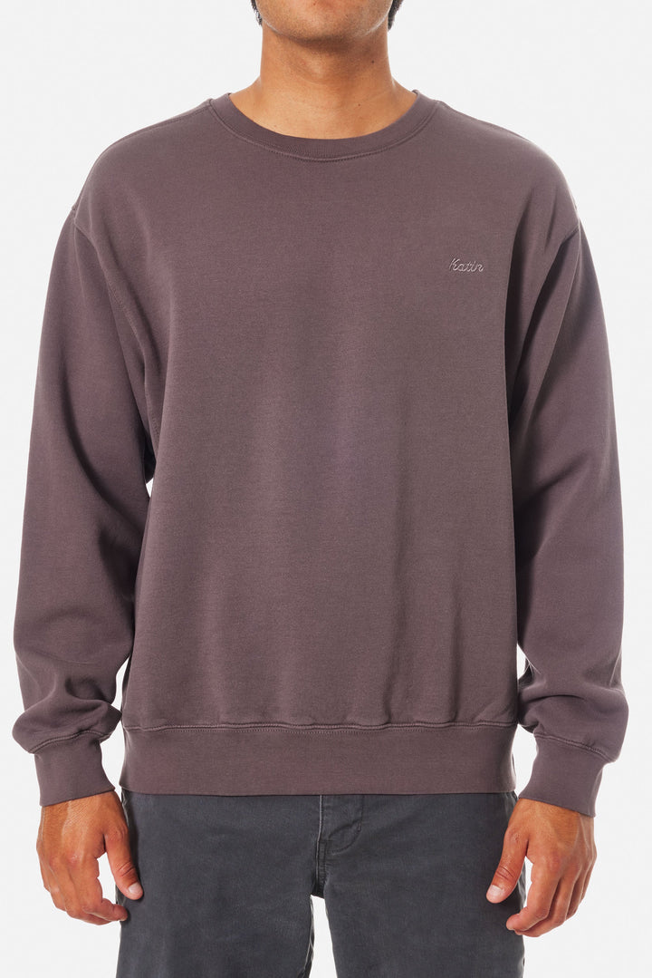 Katin Embroidered Crewneck: Dark Auralite