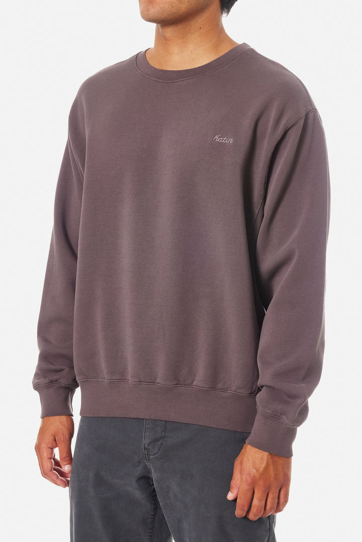 Katin Embroidered Crewneck: Dark Auralite