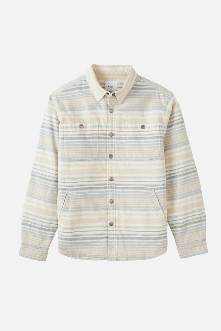 Katin Harold Stripe Jacket: Dusty Blue