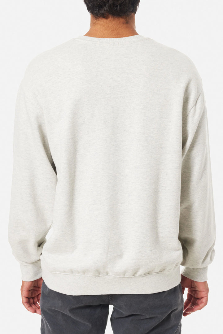 Katin Hermanos Embroidered Crewneck: Heather Gray