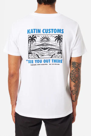 Katin Peaks Tee: White