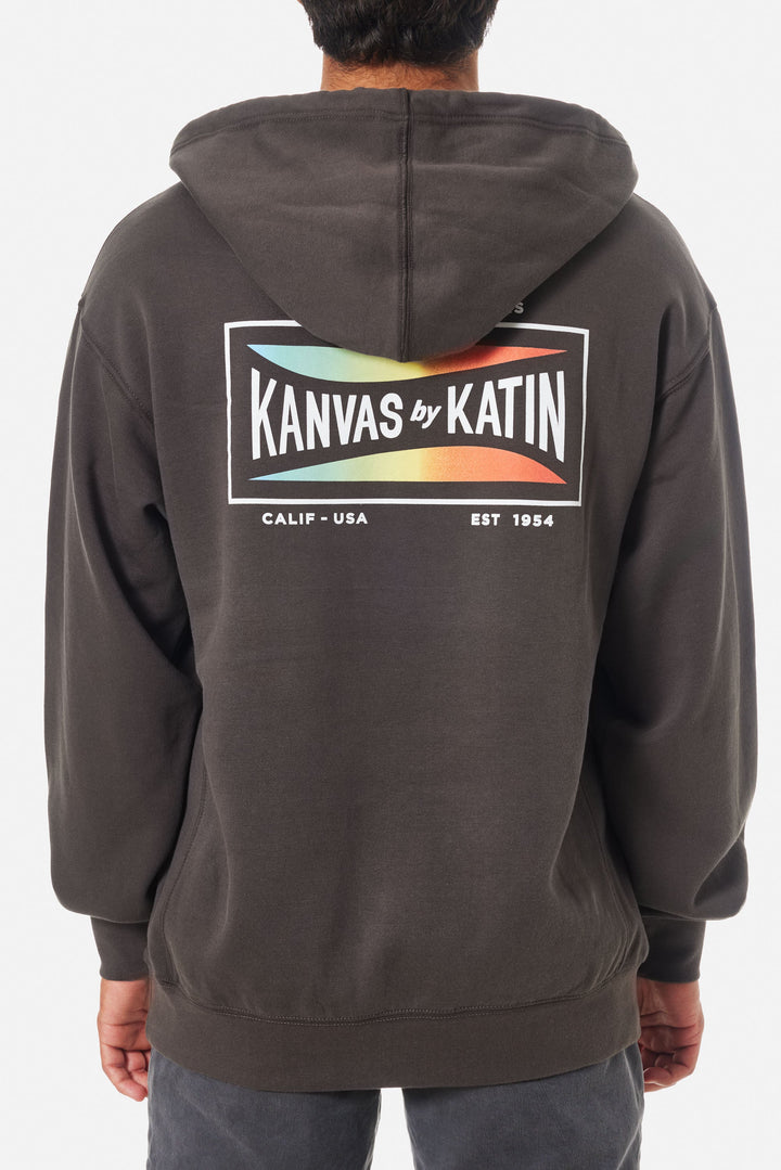 Katin Scrubber Hoodie: Black Wash