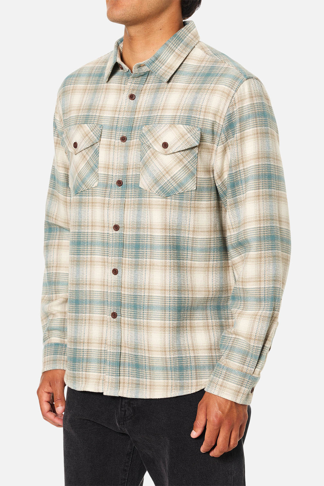 Katin Sierra Flannel: Atlantic Green