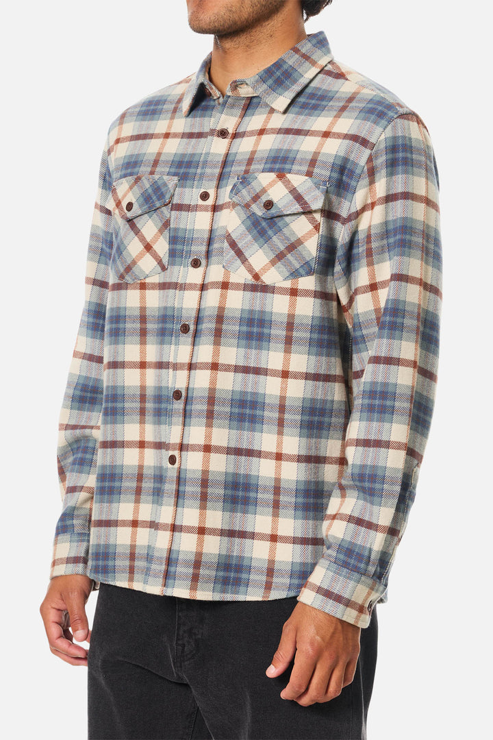 Katin Sierra Flannel: Dusty Blue