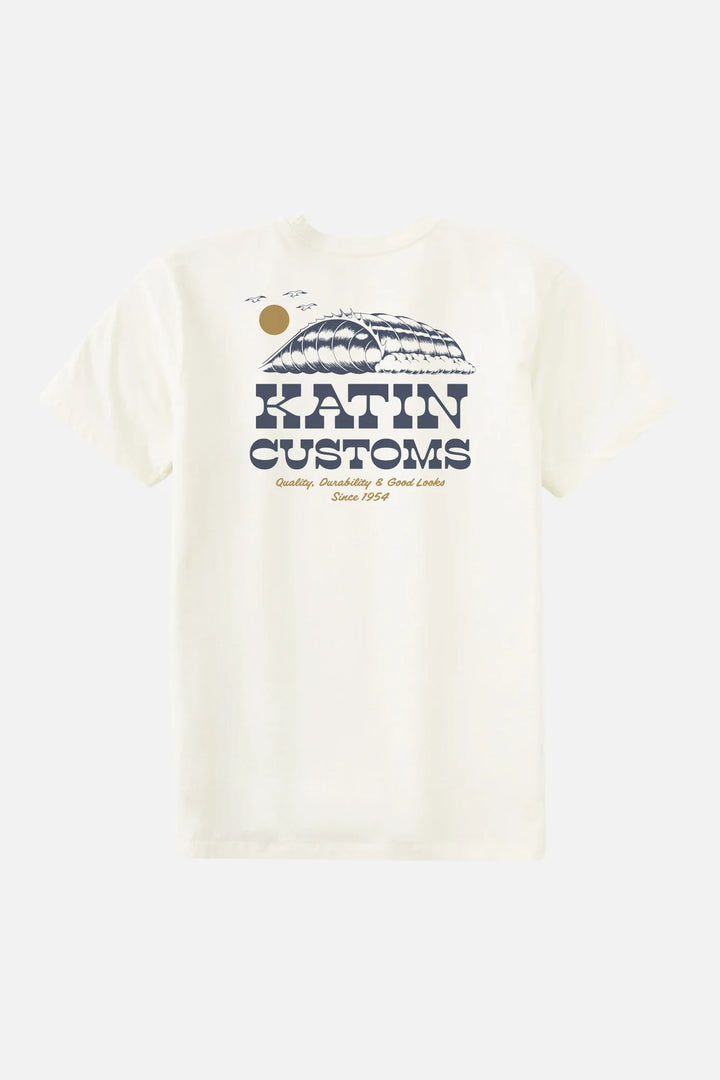 Katin Drainer Tee: Vintage White