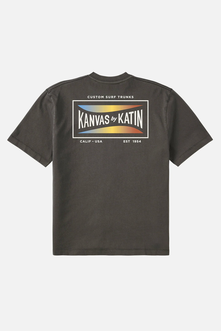 Katin Scrubber Relaxed Tee: Black Wash Pigment Dye