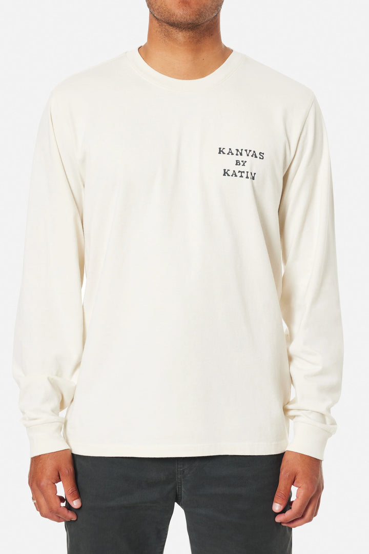 Katin Sunflower Long Sleeve Tee: Vintage White