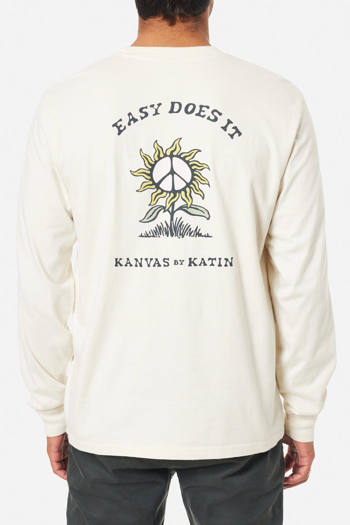 Katin Sunflower Long Sleeve Tee: Vintage White