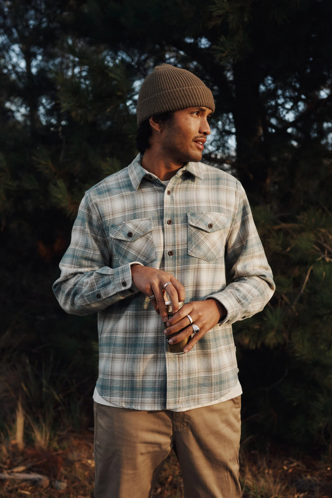 Katin Sierra Flannel: Atlantic Green