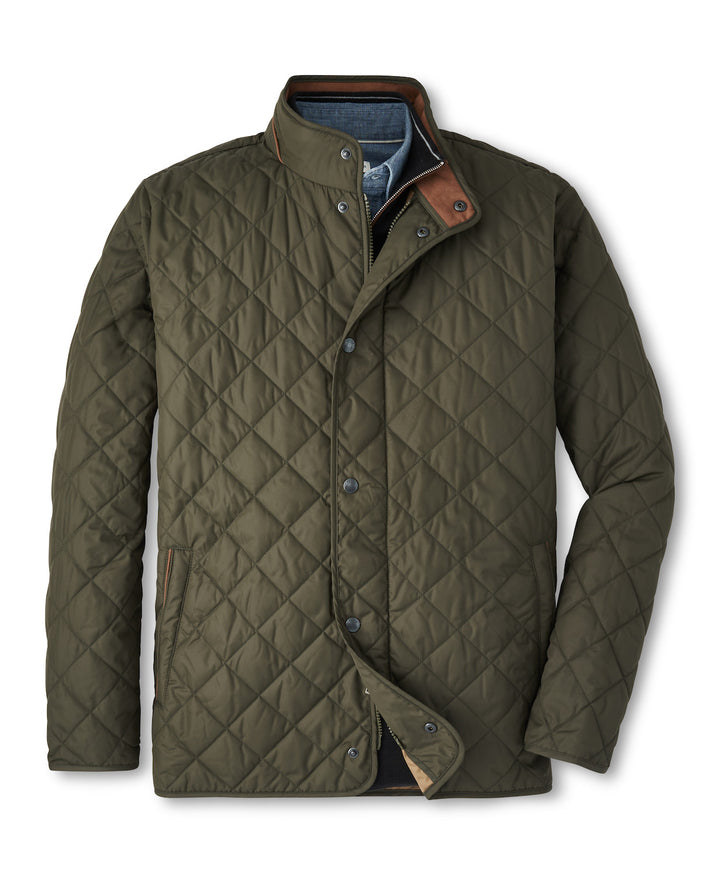 Peter Millar Suffolk Coat: Dark Olive