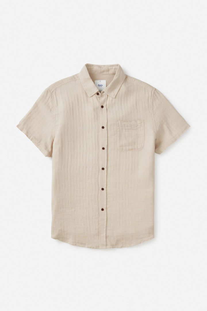 Katin Alan Solid Shirt: Light Gray