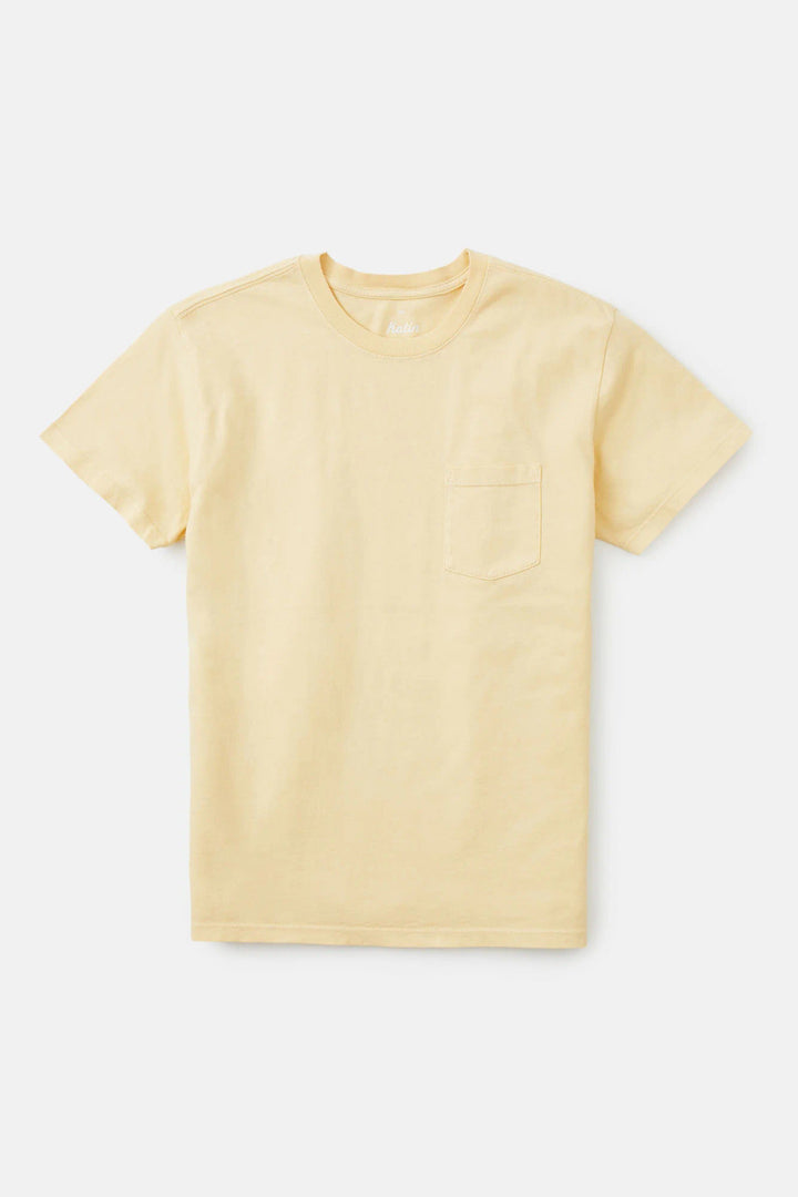 Katin Base Tee: Sun Yellow Sand Wash