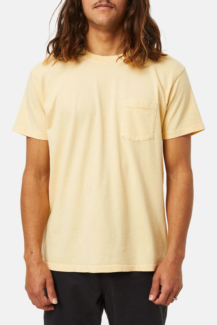 Katin Base Tee: Sun Yellow Sand Wash