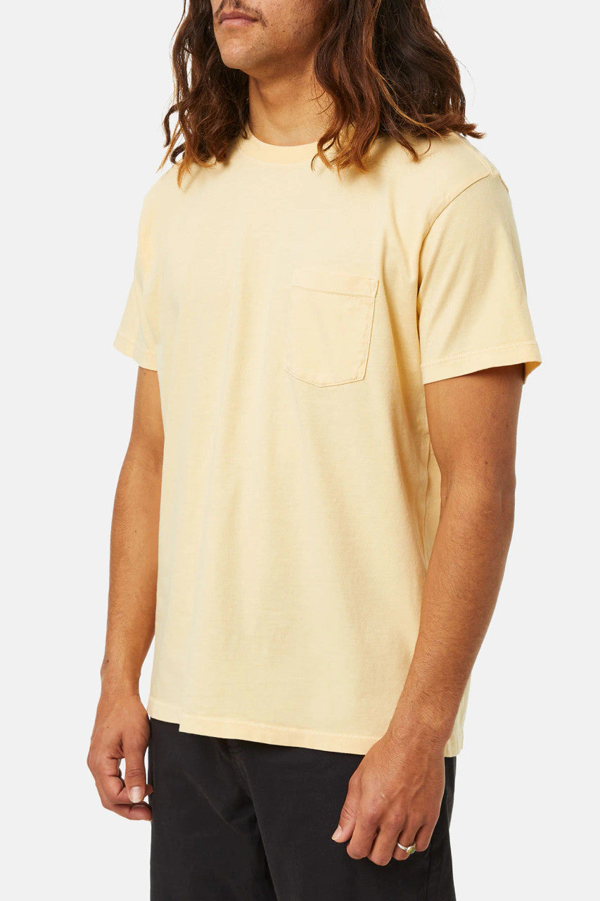 Katin Base Tee: Sun Yellow Sand Wash