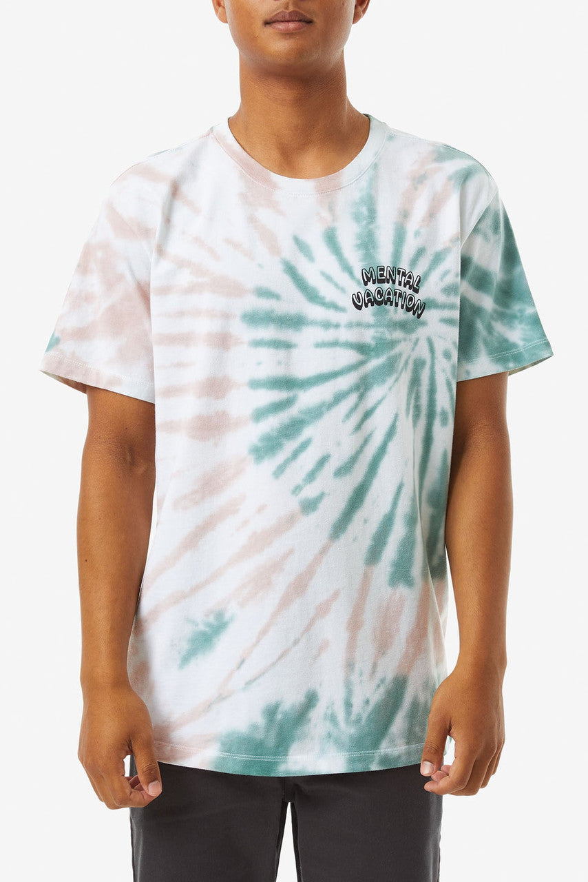 Katin Cranium Tee: Teal Tie Dye