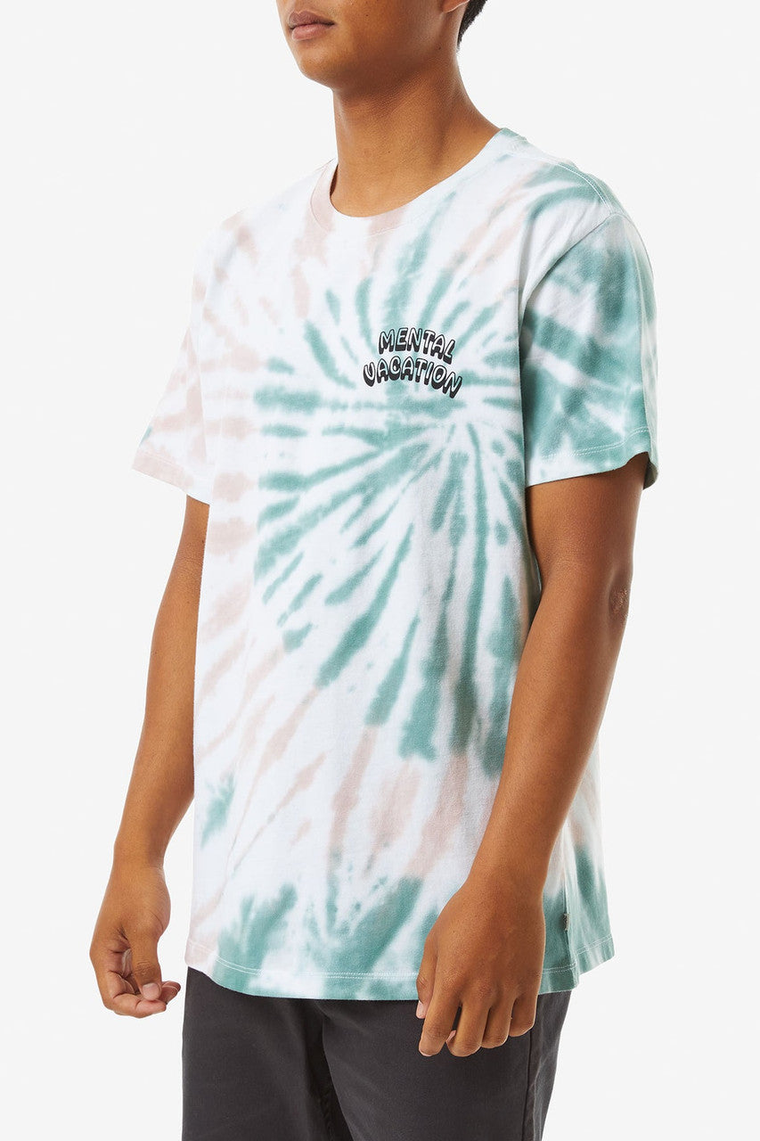 Katin Cranium Tee: Teal Tie Dye