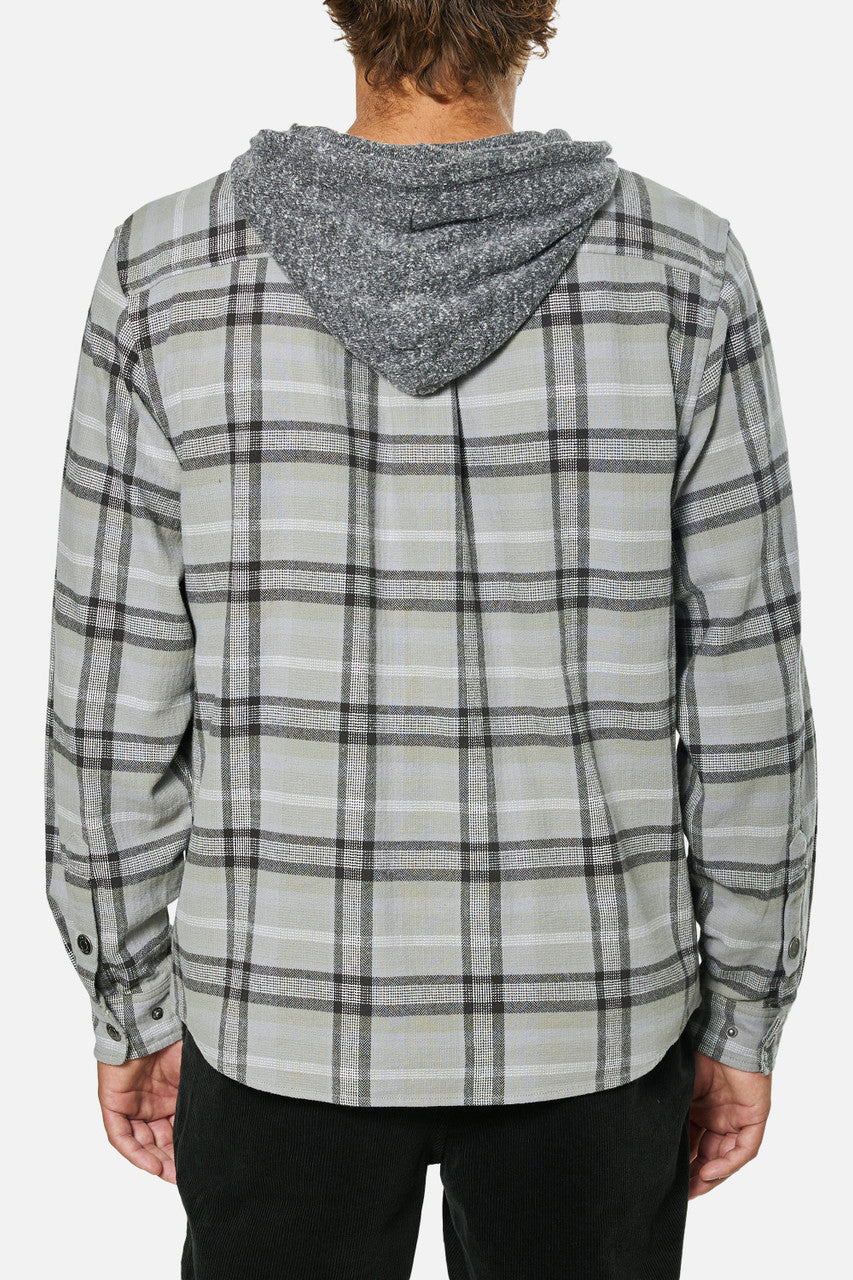 Katin Harold Hooded Flannel: Stone