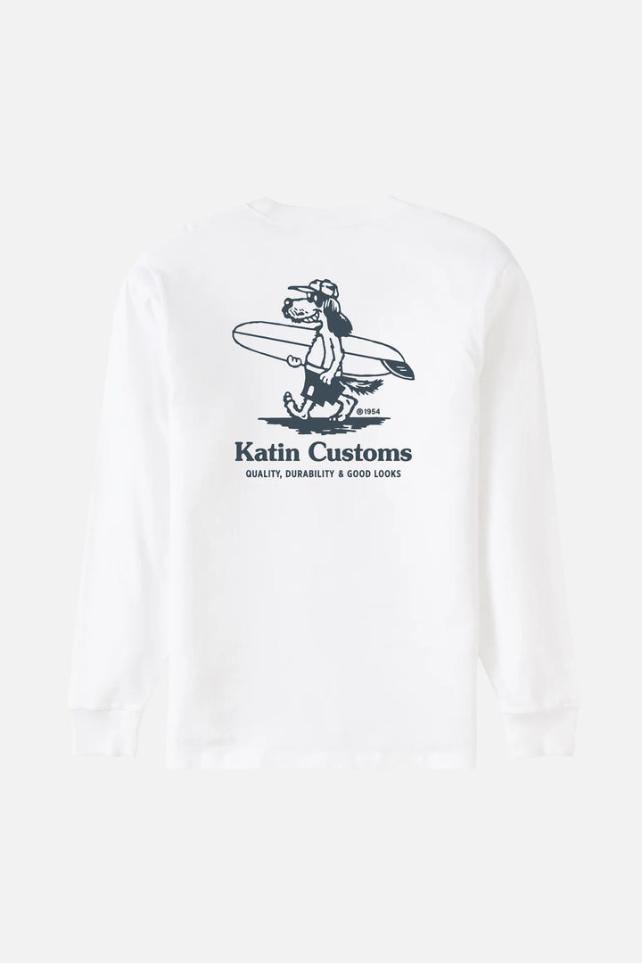 Katin Lou Long Sleeve Tee: White
