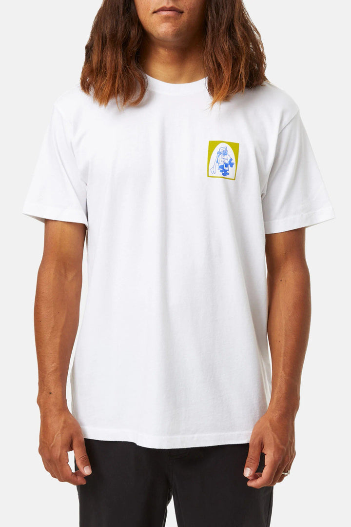 Katin Panel Tee: White