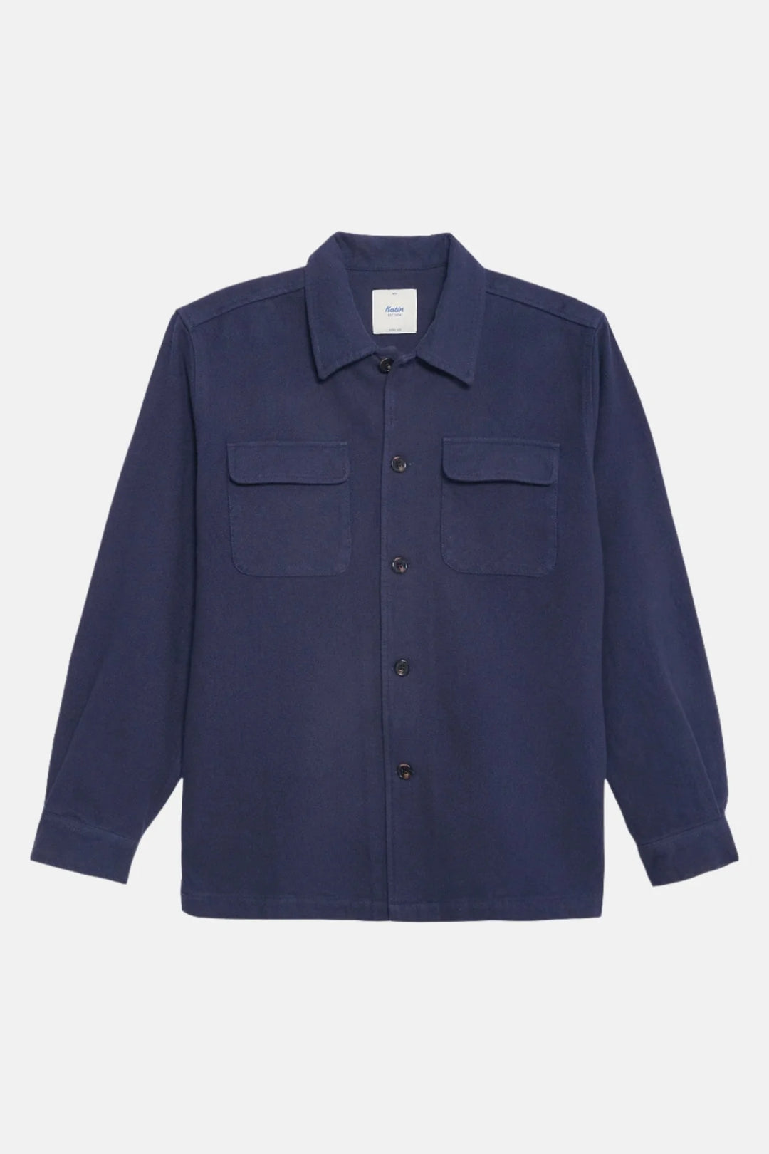 Katin Shiloh Solid Flannel: Polar Navy