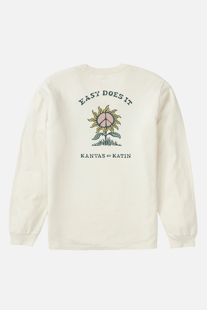 Katin Sunflower Long Sleeve Tee: Vintage White
