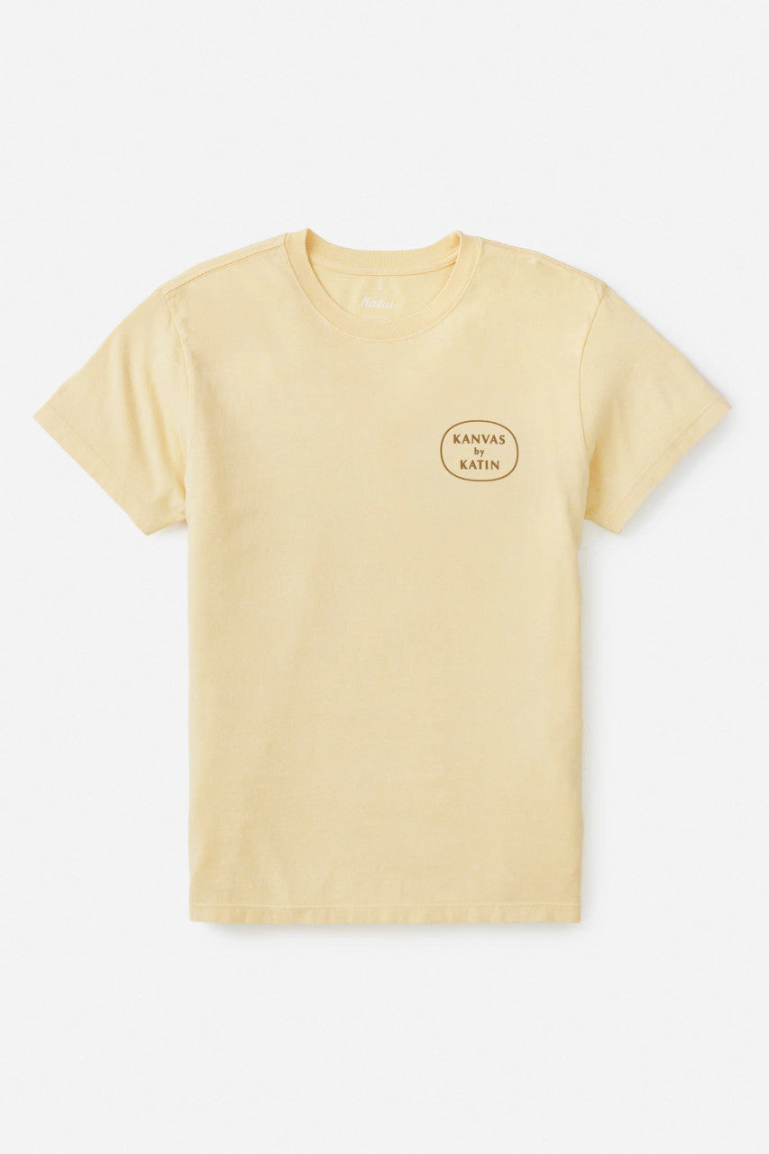 Katin Trimming Tee: Sun Yellow Sand Wash