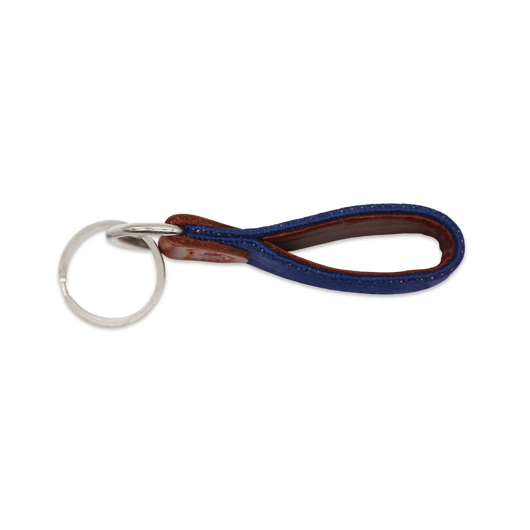 Smathers and Branson Black Lab Walking Key Fob: Stream Blue