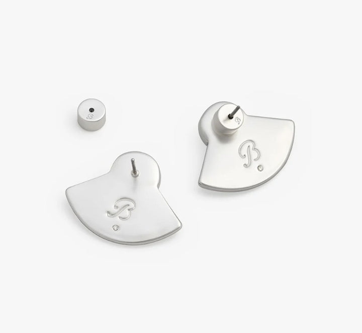 Brackish Hiott Stud Earring: Silver