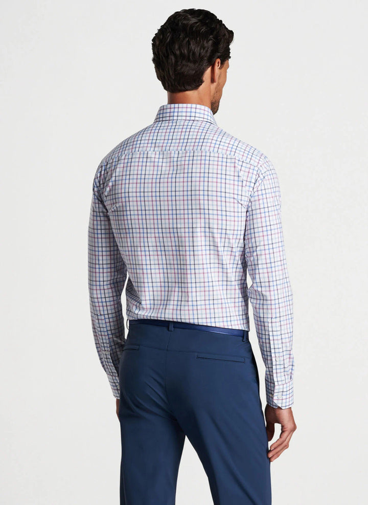 Peter Millar Kimball Performance Poplin Sport Shirt: Valencia