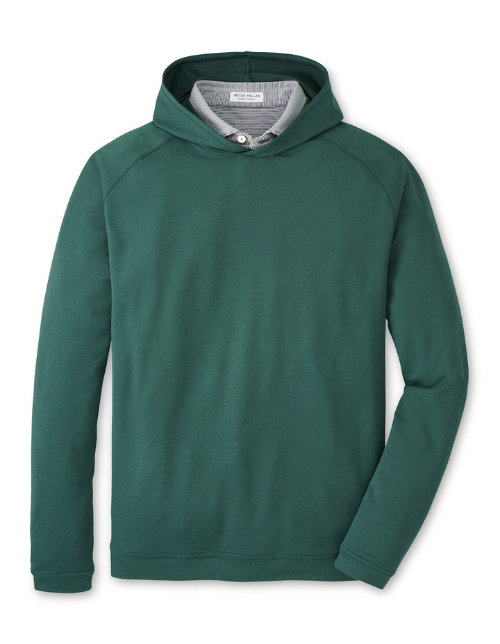 Peter Millar Pine Performance Hoodie: Nordic Pine