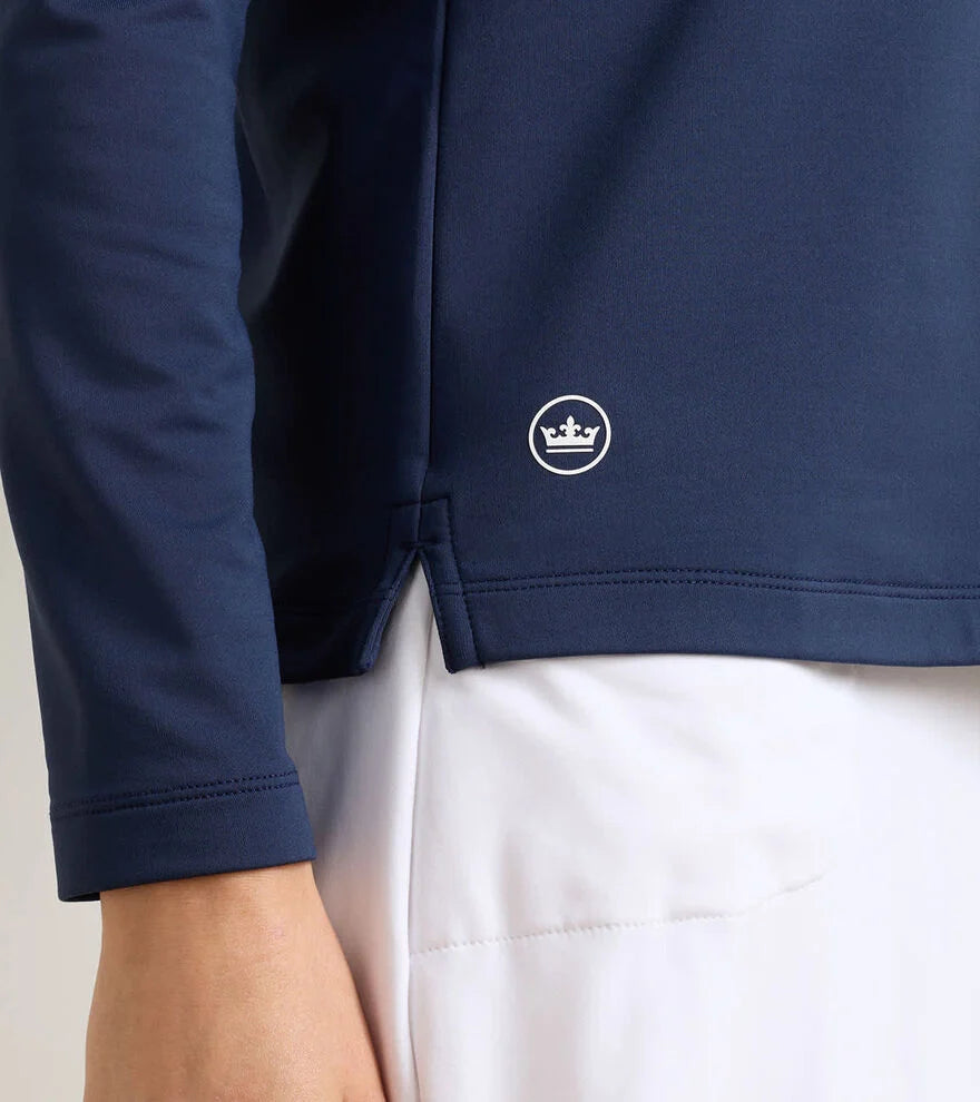 Peter Millar Women's Pine Performance Hoodie: Navy