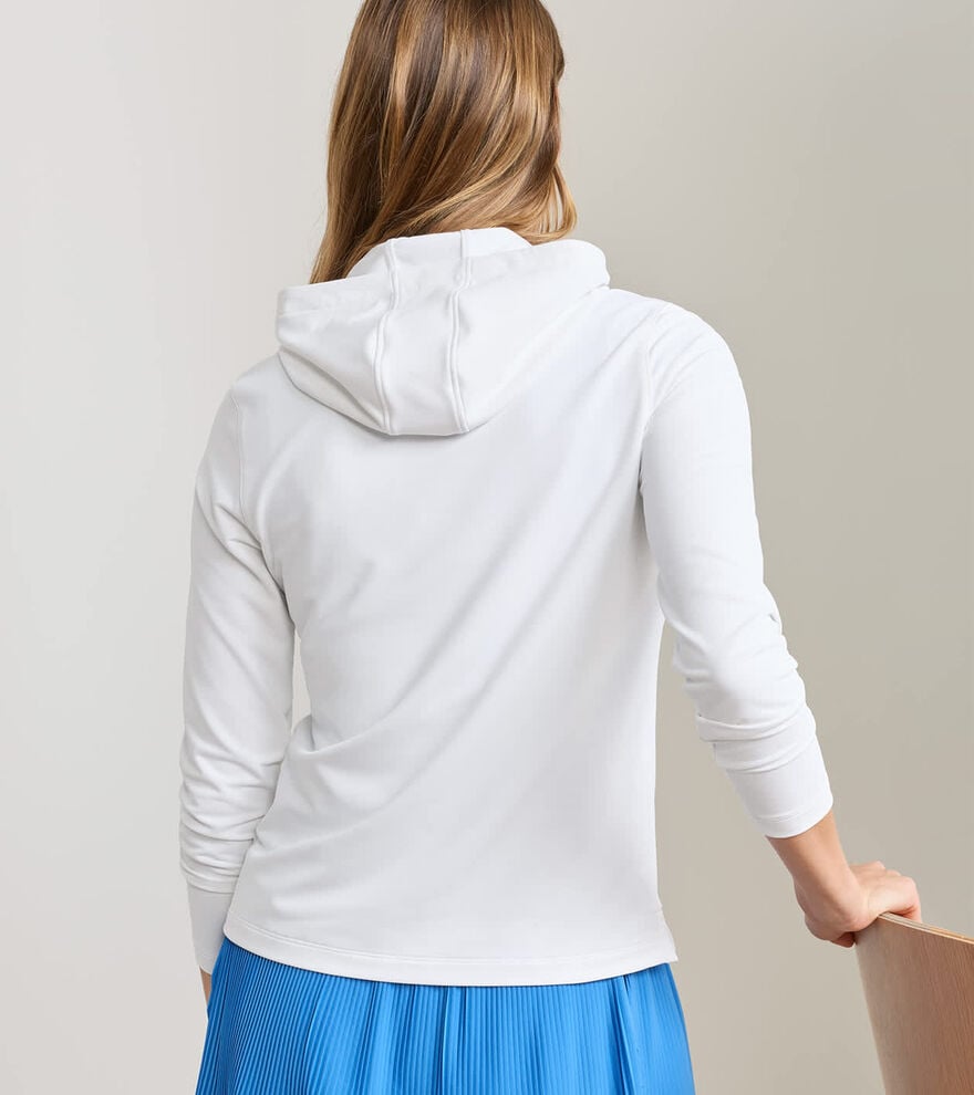 Peter Millar Women's Pine Performance Hoodie: White