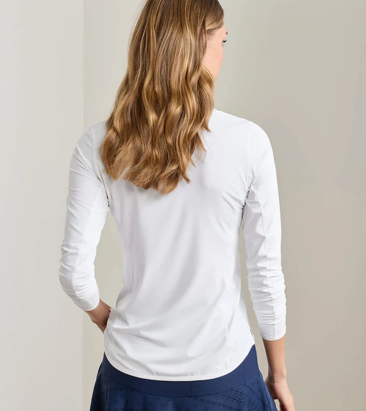 Peter Millar Shadebreak Lightweight Sun Shirt: White