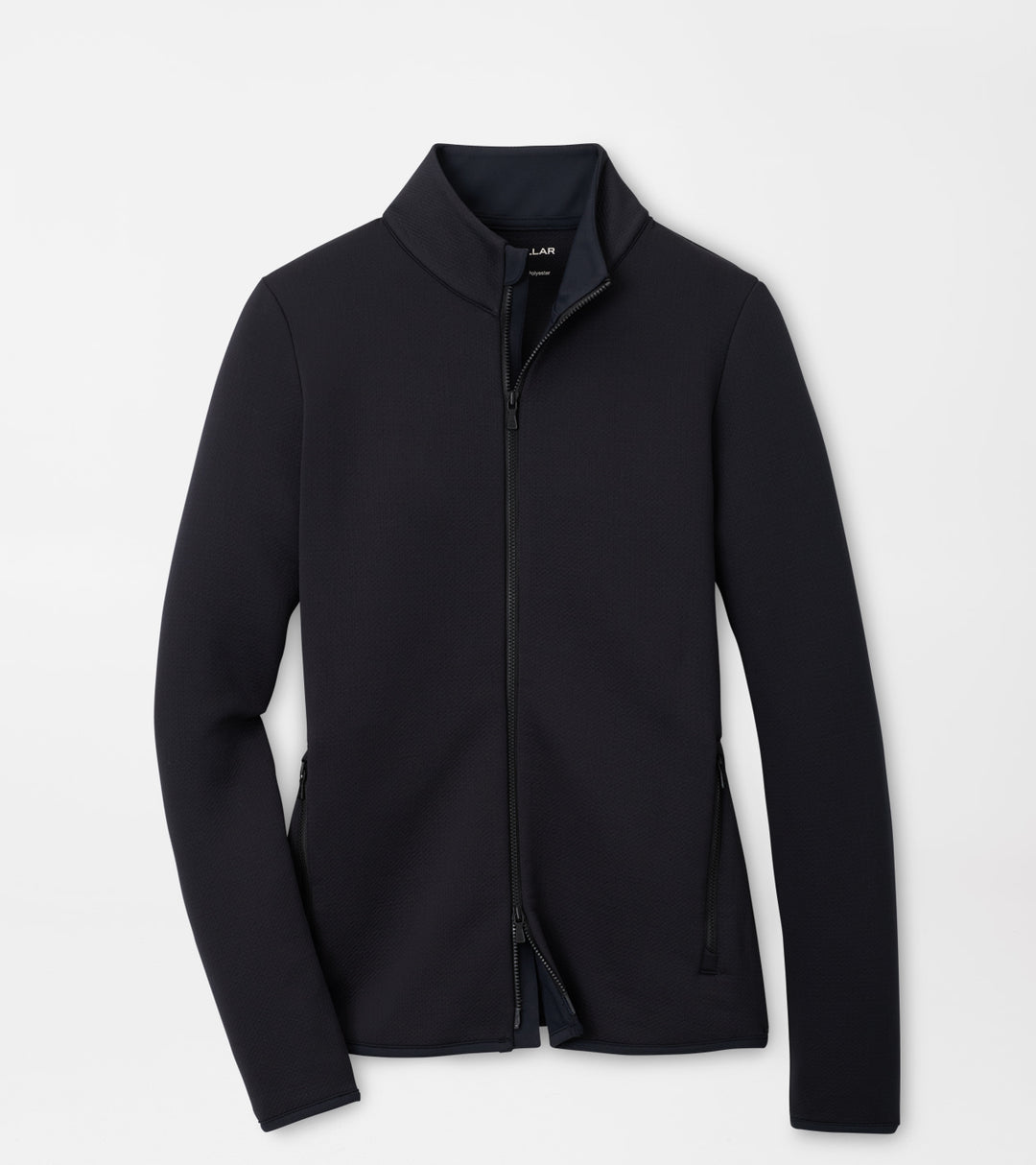 Peter Millar Lumi-Knit Performance Full Zip: Black